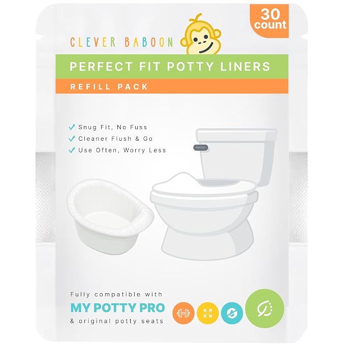 Potty Liners Compatible with Summer Infant My Potty Pro by Clever+Baboon