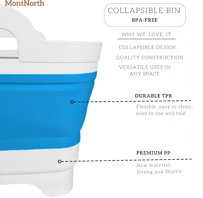 Collapsible Wash Basin 9L, Foldable Dish Tub - Image 5