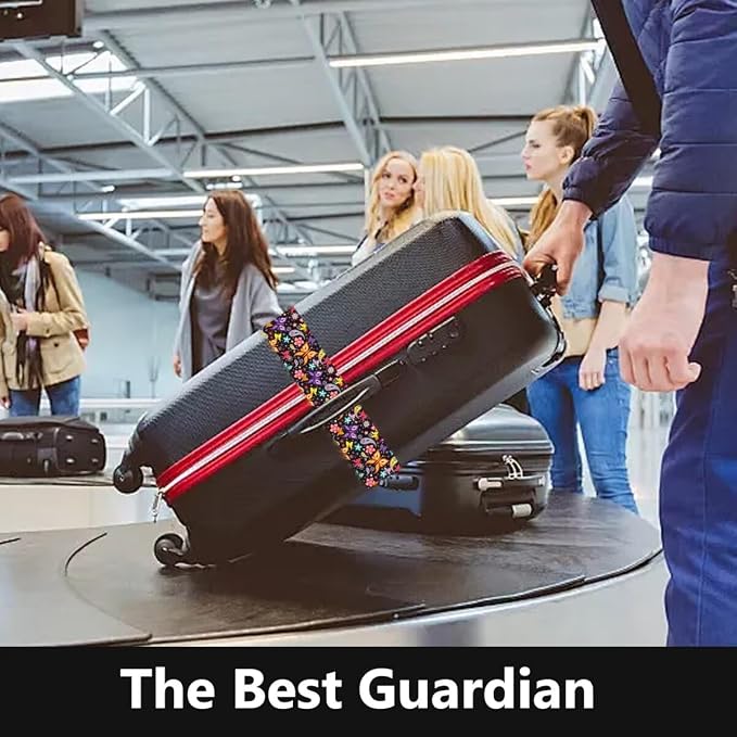 2 Pack Luggage Straps for Suitcases Adjustable Luggage Belt TSA Approved - Image 6