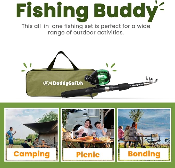 DaddyGoFish Kids Fishing Pole - Image 5