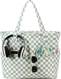 LEDAOU Beach Bag Waterproof Sandproof Women Tote Bag Pool Bag by LEDAOU