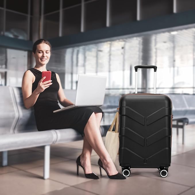 Luggage Sets 3 Piece with Spinner Wheel, Hardside Suitcase Set with TSA Lock - Image 2
