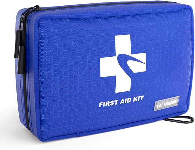 Compact First Aid Kit 300 PCS – Small Waterproof Emergency Medical Kit by PASENHOME