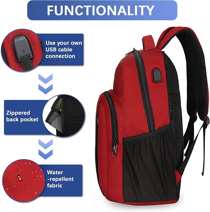 LARIPOP Extra Large Backpack, 17.3 Inch Business Laptop backpack - Image 4