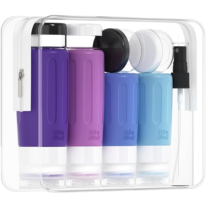 Morfone 16 Pack Silicone Travel Bottles Set by Morfone