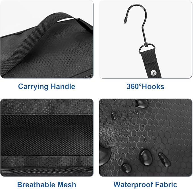 Suitcase Organizer, Travel Luggage Organizer Portable Hanging Travel Shelves - Image 3