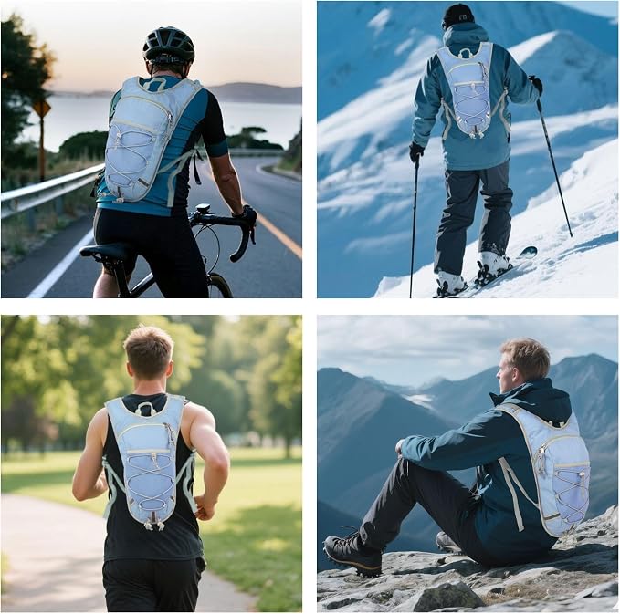 Lightweight Hydration Backpack 2L Water Bladder Pack - Image 6
