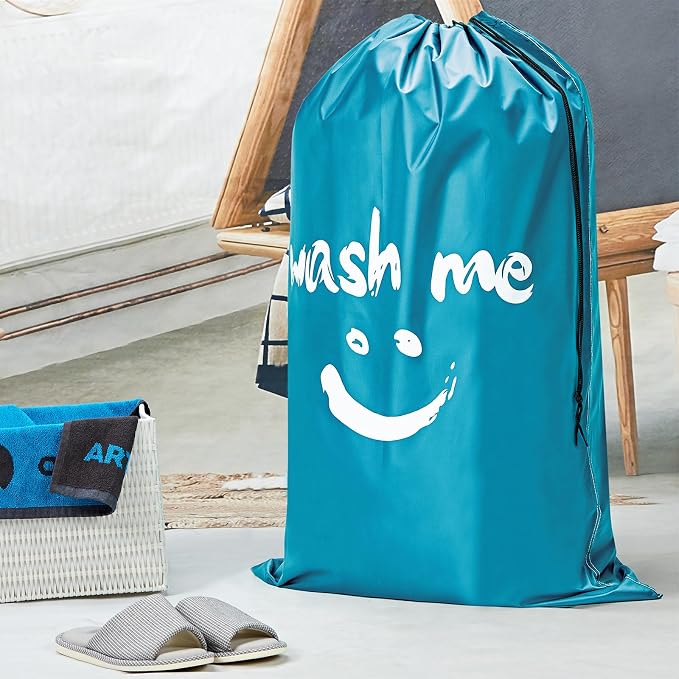 HOMEST XL Wash Me Travel Laundry Bag, Dirty Clothes Organizer, Large Enough to - Image 5