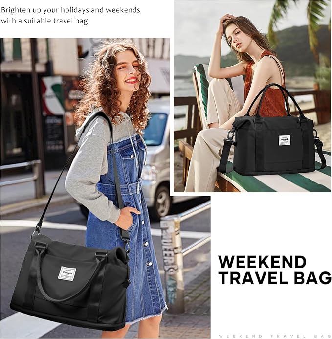 Travel Duffel Bag, Sports Tote Gym Bag, Shoulder Weekender Overnight Bag - Image 2