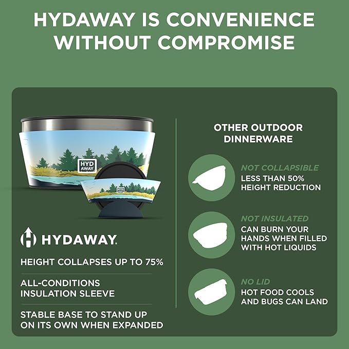 HYDAWAY 1-Quart Collapsible Insulated Bowl - Image 6