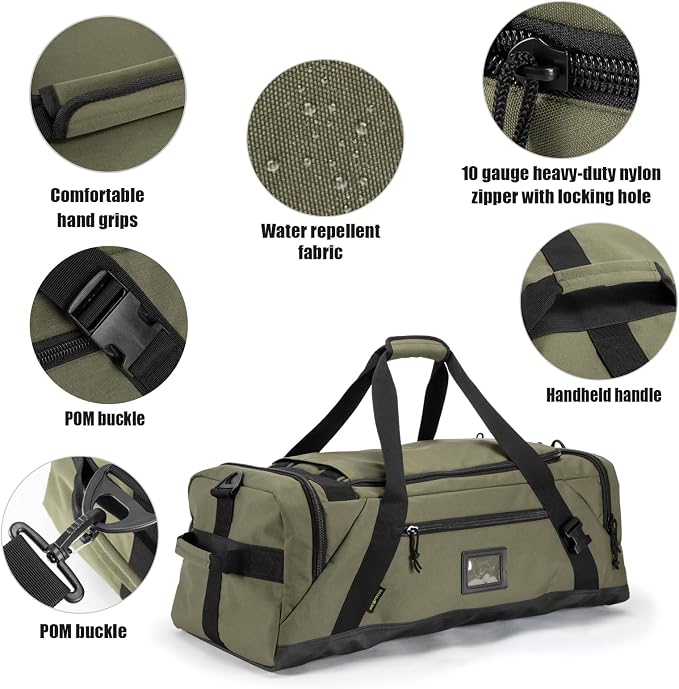 Large Duffle Bag, Gym Bags For Men Weekend Bag For Women Travel Backpack Carry - Image 5