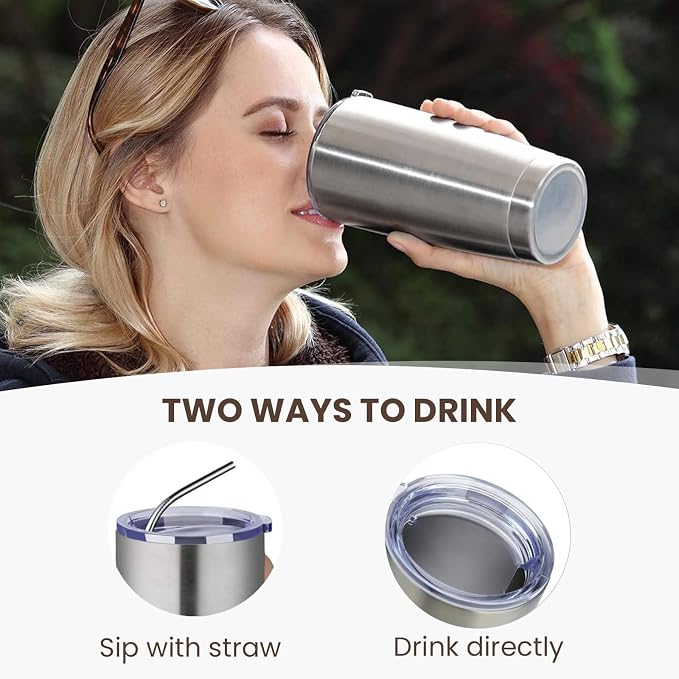 MEWAY 20oz Tumbler 12 Pack Double Wall Vacuum Insulated Travel Mug Bulk - Image 3