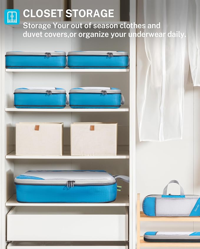 Compression Packing Cubes, Gonex Extensible Storage Mesh Bags Organizers - Image 8