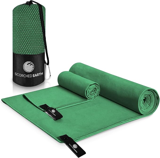 ScorchedEarth Microfiber Travel & Sports Towel Set by ScorchedEarth