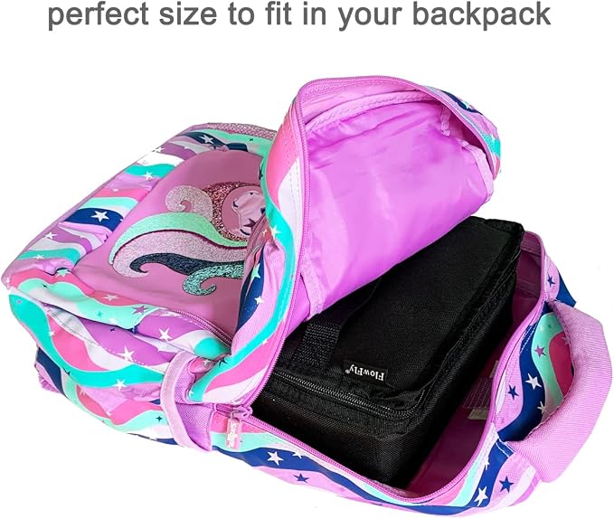 FlowFly Small Insulated Lunch box Portable Soft Bag Mini Cooler Thermal Meal - Image 9