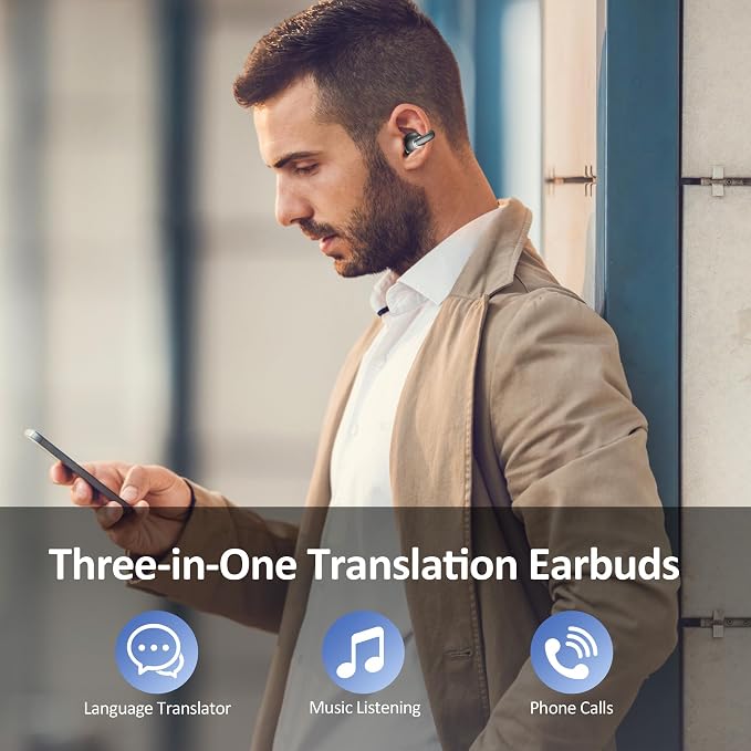 AI Language Translation Earbuds Real Time, IAMJOY Language Translator Earbuds - Image 9