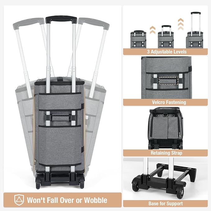 Garment Bags with Wheels, Garment Convertible Weekender Bags, Large Garment Bags - Image 5