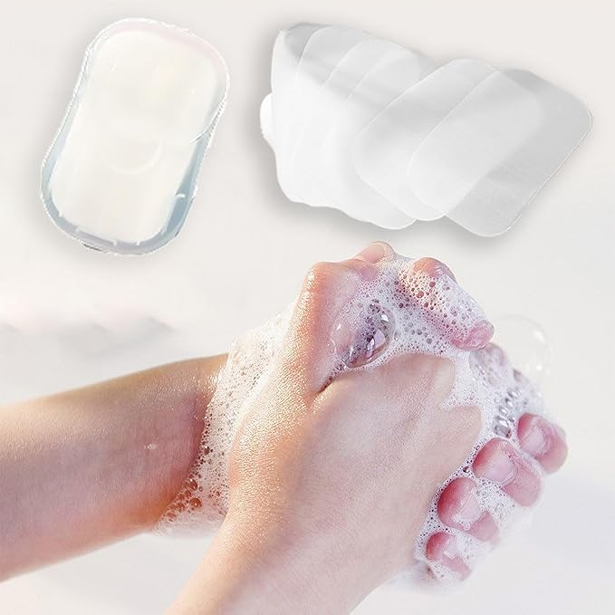 500 Sheets Disposable Soap Paper 5 Boxes Hand Cleaner Fragrance Mini Color Soap - Image 8