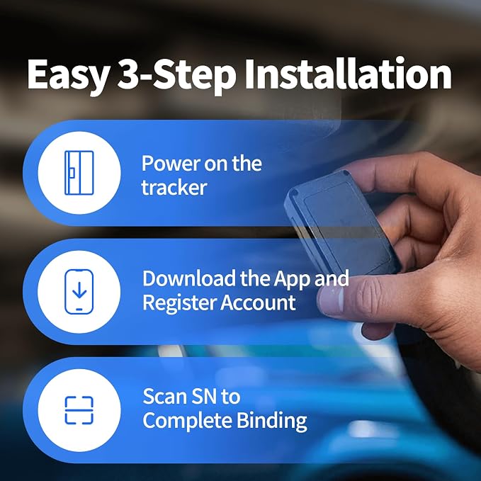 GPS Tracker for Vehicles, No Monthly Fee, No Subscription, Long Battery Life - Image 6