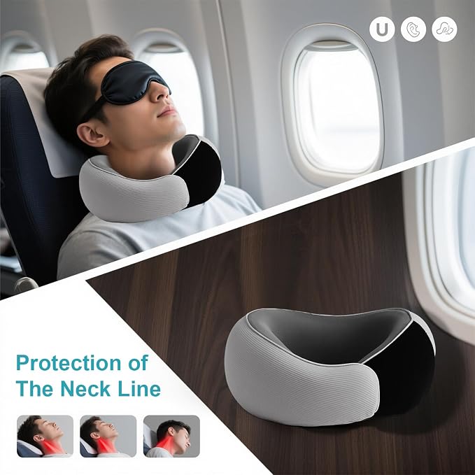 RURING Travel Pillows for Airplanes, 2025 New Travel Neck Pillow Travel Pillow - Image 5
