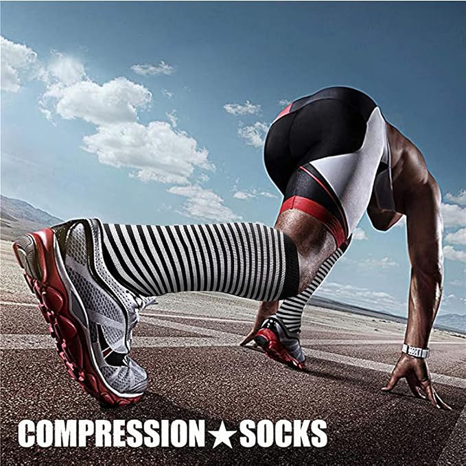 CHARMKING Compression Socks for Women & Men Circulation 15-20 mmHg is Best - Image 3