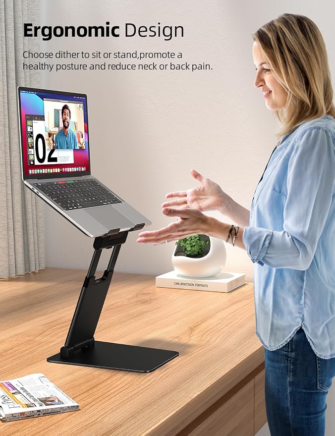 Nulaxy Height Adjustable Laptop Stand - Image 2