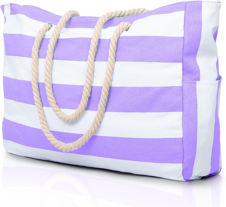 Becokan Beach Bags for Women Large Waterproof Beach Tote Bag Zipper Beach Bags by BecokanBeachBagSpecialist
