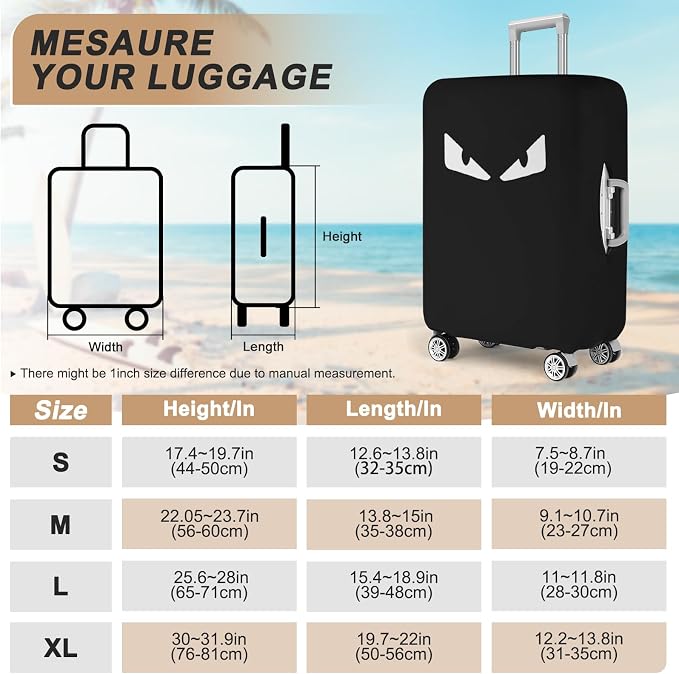 3 PCS Thicken Elastic Luggage Cover Protectors - Image 2