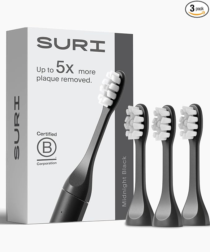 SURI Recyclable Plant-Based, Electric Toothbrush Heads by SURI