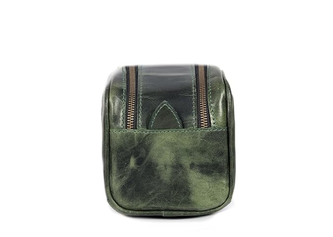 10" Premium Leather Toiletry Travel Pouch - Image 7