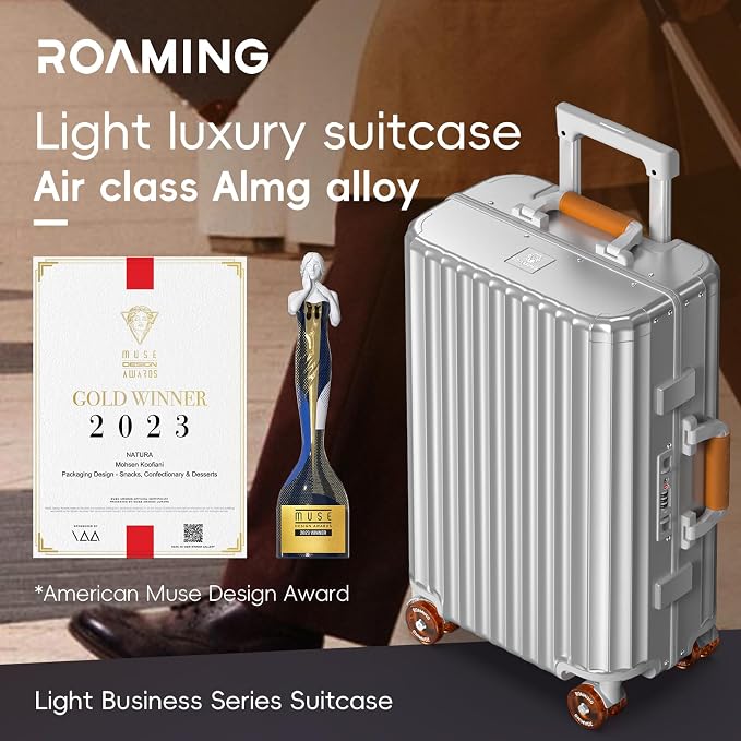 ROAMING 24 Inch Check Luggage Durable All Aluminum Hardshell Suitcase - Image 2