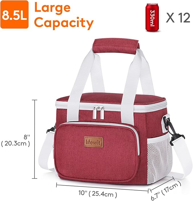 Lifewit Medium Lunch Bag Insulated Lunch Box Soft Cooler Cooling Tote - Image 3