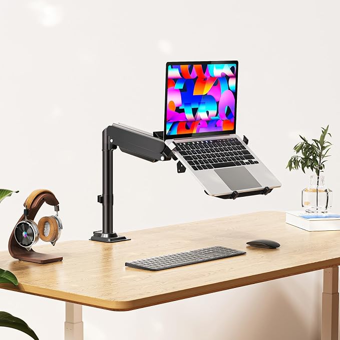 WALI Laptop Tray Desk Mount, Laptop Arm Mount Fits 10-15.6 Inch Notebook - Image 8