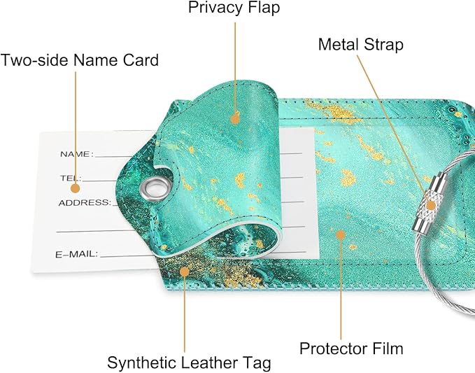 Fintie Luggage Tags, Privacy Cover ID Label - Image 4