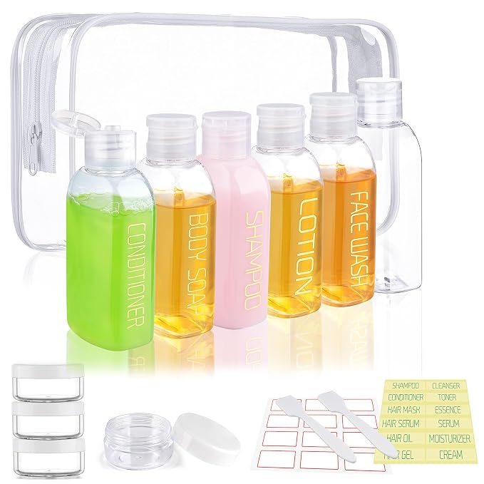 Cosywell Travel Bottles for Toiletries 10PCS Travel Shampoo and Conditioner by Cosywell