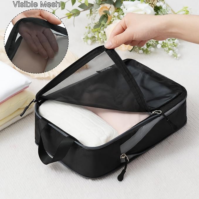 BAGAIL 6 Set Ultralight Compression Packing Cubes Packing Organizer - Image 4