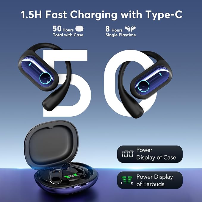 168 Languages AI Translation Earbuds, 4-in-1 Smart Mode Touch Screen Real-Time - Image 2