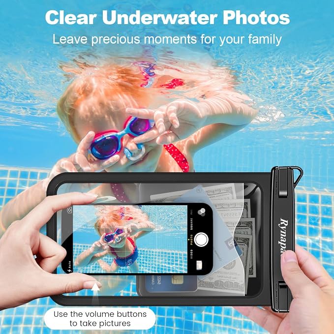 2 Pack Waterproof Phone Pouch - 10in Waterproof Phone Case - Image 5