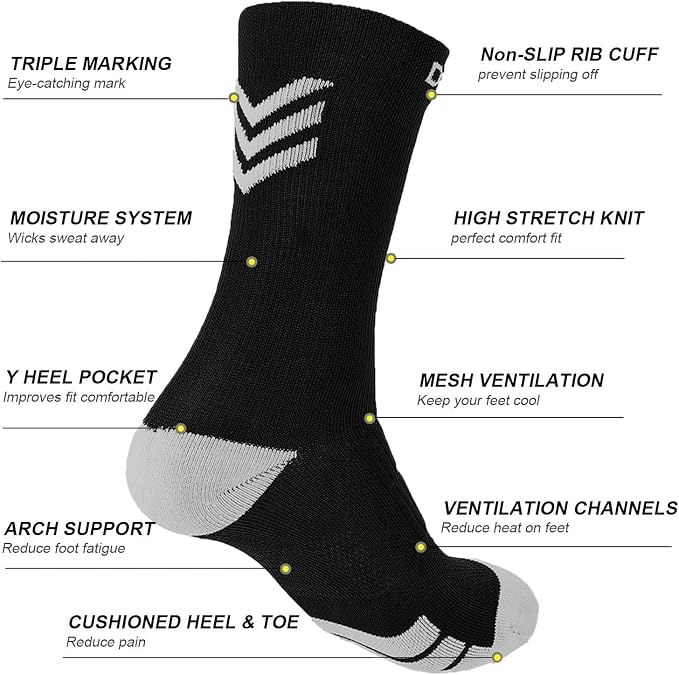 DOVAVA Dri-tech Compression Crew Socks, Comfort Boost Circulation - Image 4