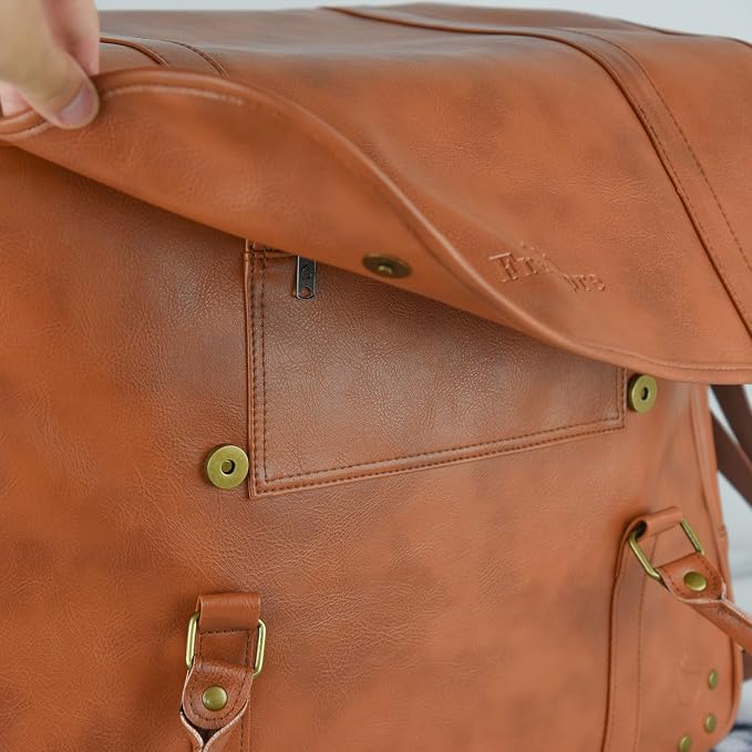 Freshore® 6 Wine Bottles Carrier Leather Bag - Image 9