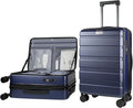 KROSER Carry On Luggage with Spinner Wheels & Built-in TSA Lock, Expandable Top by KROSER