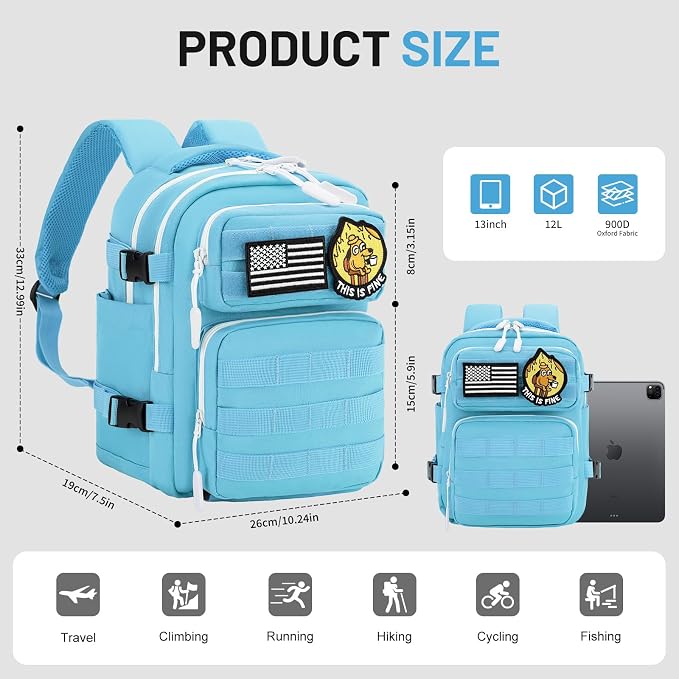 kcross 12L Mini Tactical Backpack - Image 4