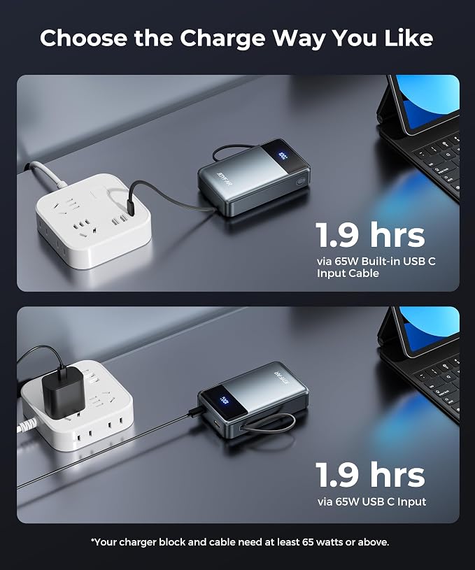 Portable Charger Power Bank - 30000mAh 65W Laptop Travel Essentials Battery - Image 7
