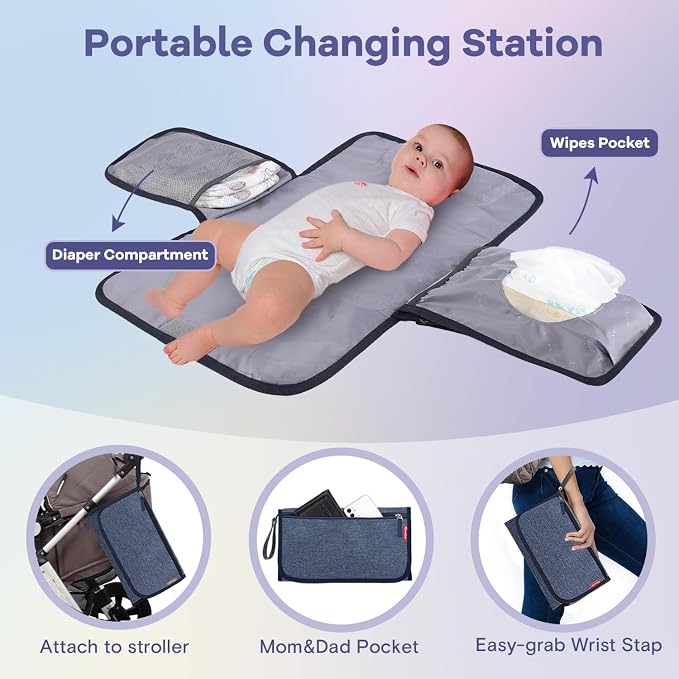 RUVALINO Diaper Bag Backpack, Large Capacity, Waterproof - Image 8