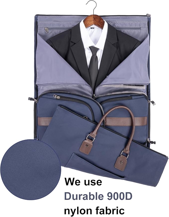 Modoker Garment Convertible Weekender Bag, Carry on Canvas Garment Duffle Bag - Image 2
