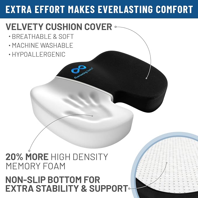 Everlasting Comfort Doctor Recommended Memory Foam Seat Cushion - Image 8