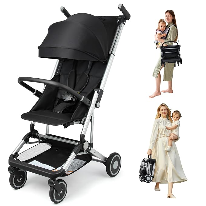 Travel Stroller for Airplane Ultra Compact Umbrella Stroller One-Handed Folding by Unknown