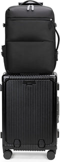 feilario 2 Piece Set 20in Aluminium Frame PC Hard Shell Spinner Wheels Luggage by feilario