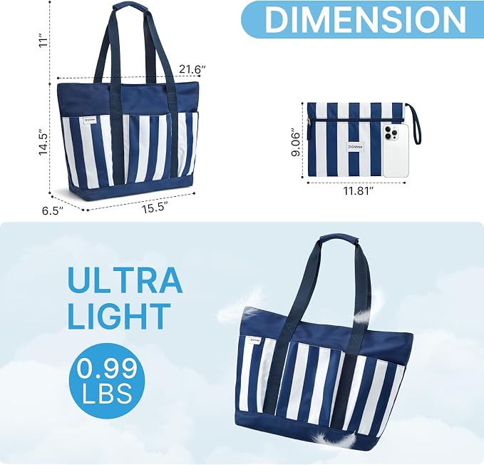 G4Free Beach Bag, Waterproof Beach Tote Pool Bags - Image 3