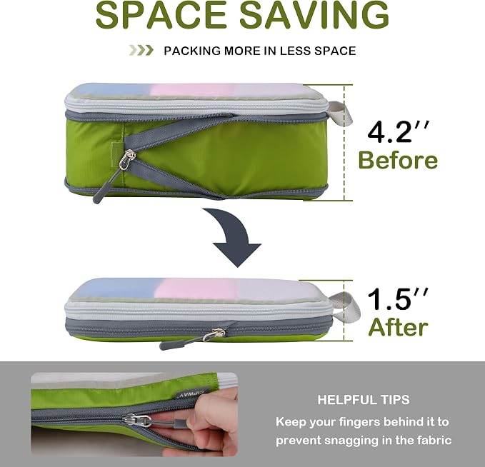 Cipway Compression Packing Cubes Mesh, Lightweight Luggage Organizer Bags - Image 3